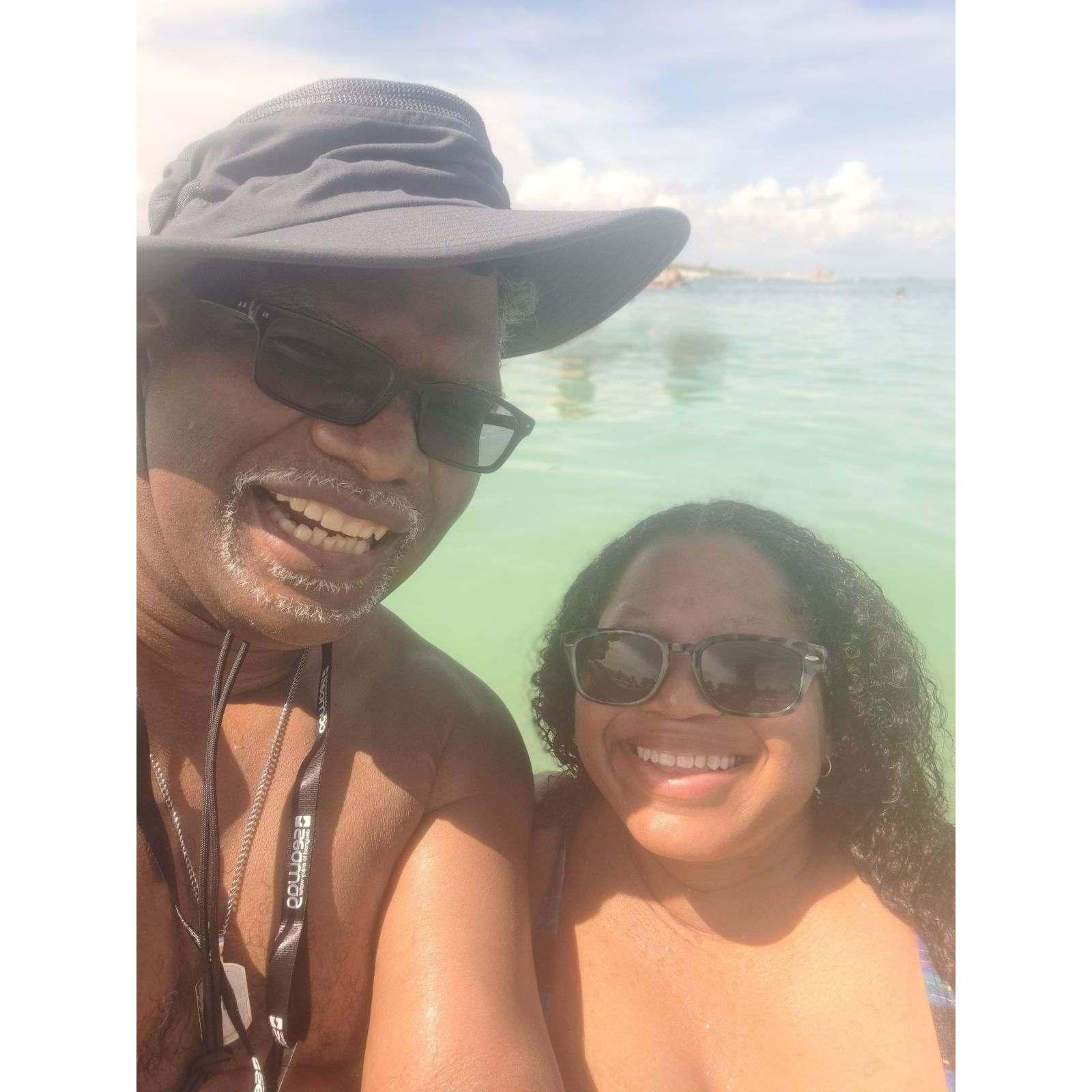 In the ocean
