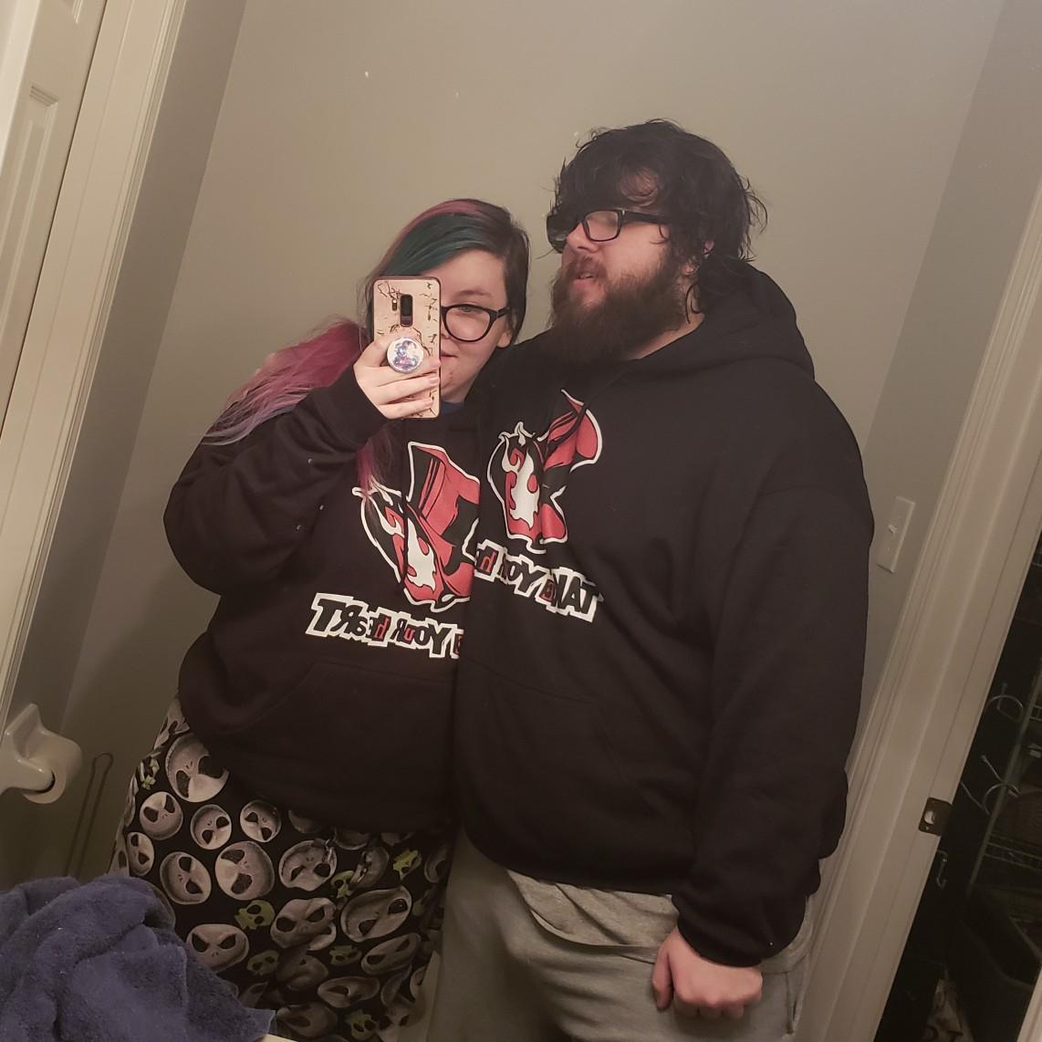 Matching hoodies :)