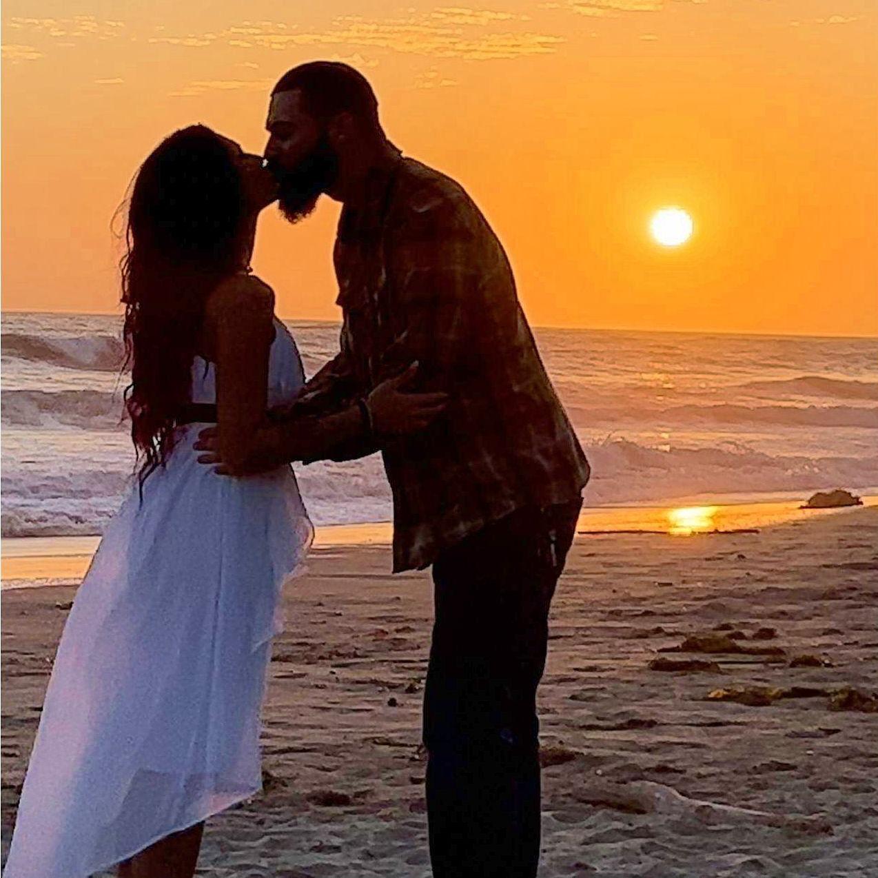 Moments before the proposal