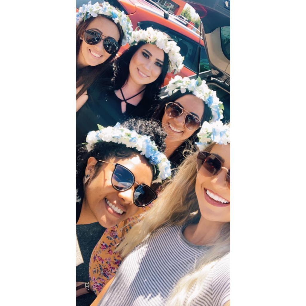 My beautiful bridesmaids (MOH not pictured)