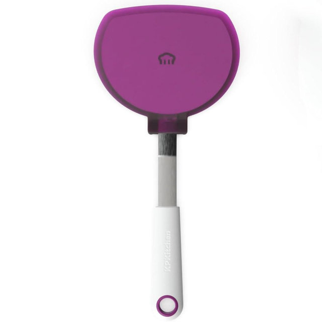 KPKitchen Wide Pancake Spatula Flipper - Heat Resistant Extra Large Silicone Pancake Turner for Non Stick Cookware - Perfect for Pancakes, Crepes & Eggs - Ideal Baking Tool for Women who Love to Bake
