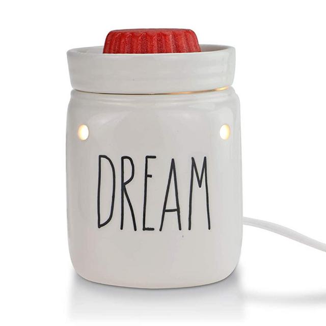 STAR MOON Scentsy Warmer, Wax Warmer for Rae Dunn Home Décor, Home Fragrance Diffuser, No Flame, Removable Dish, with One More Bulb (Mason Jar, Dream)