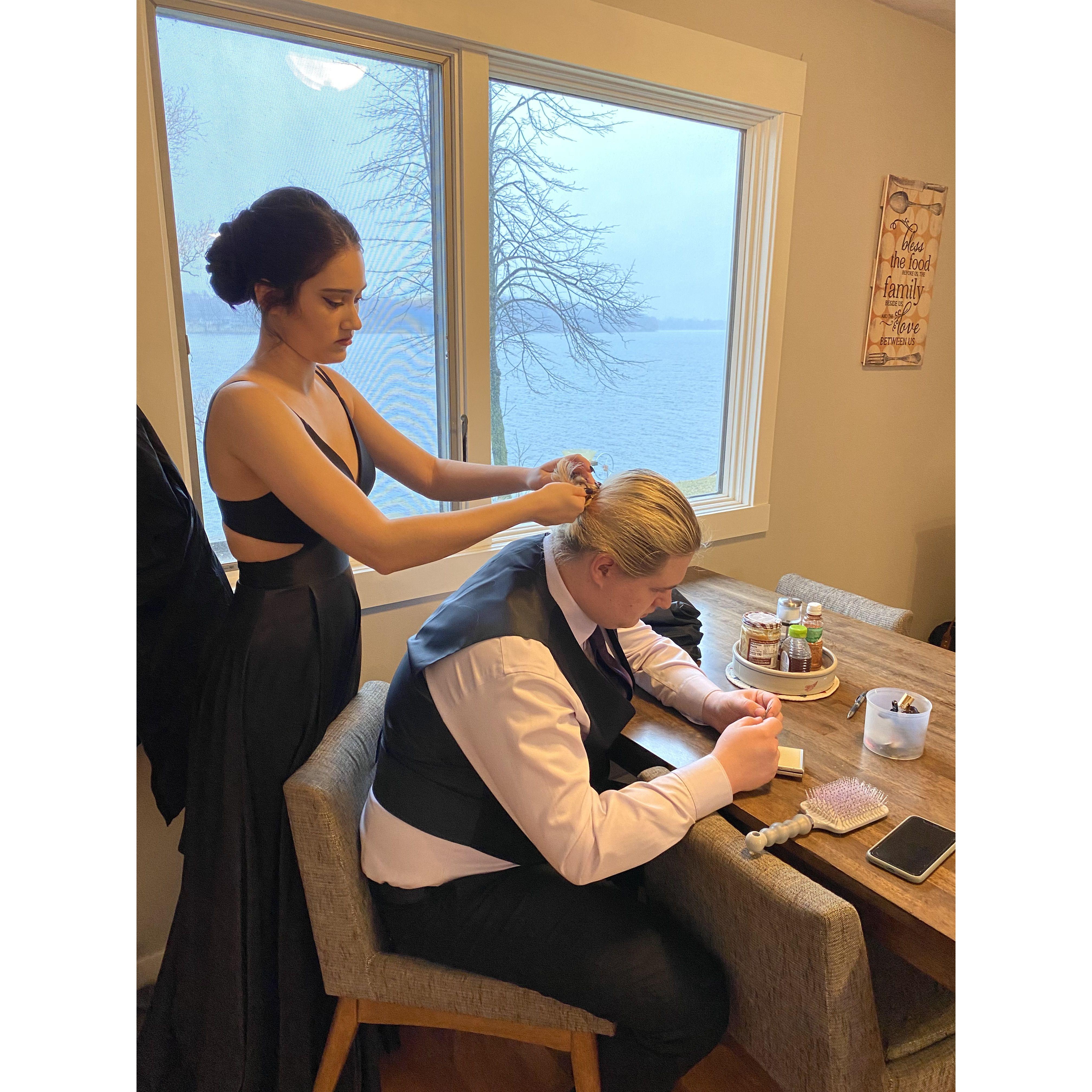 Getting ready for prom 2022