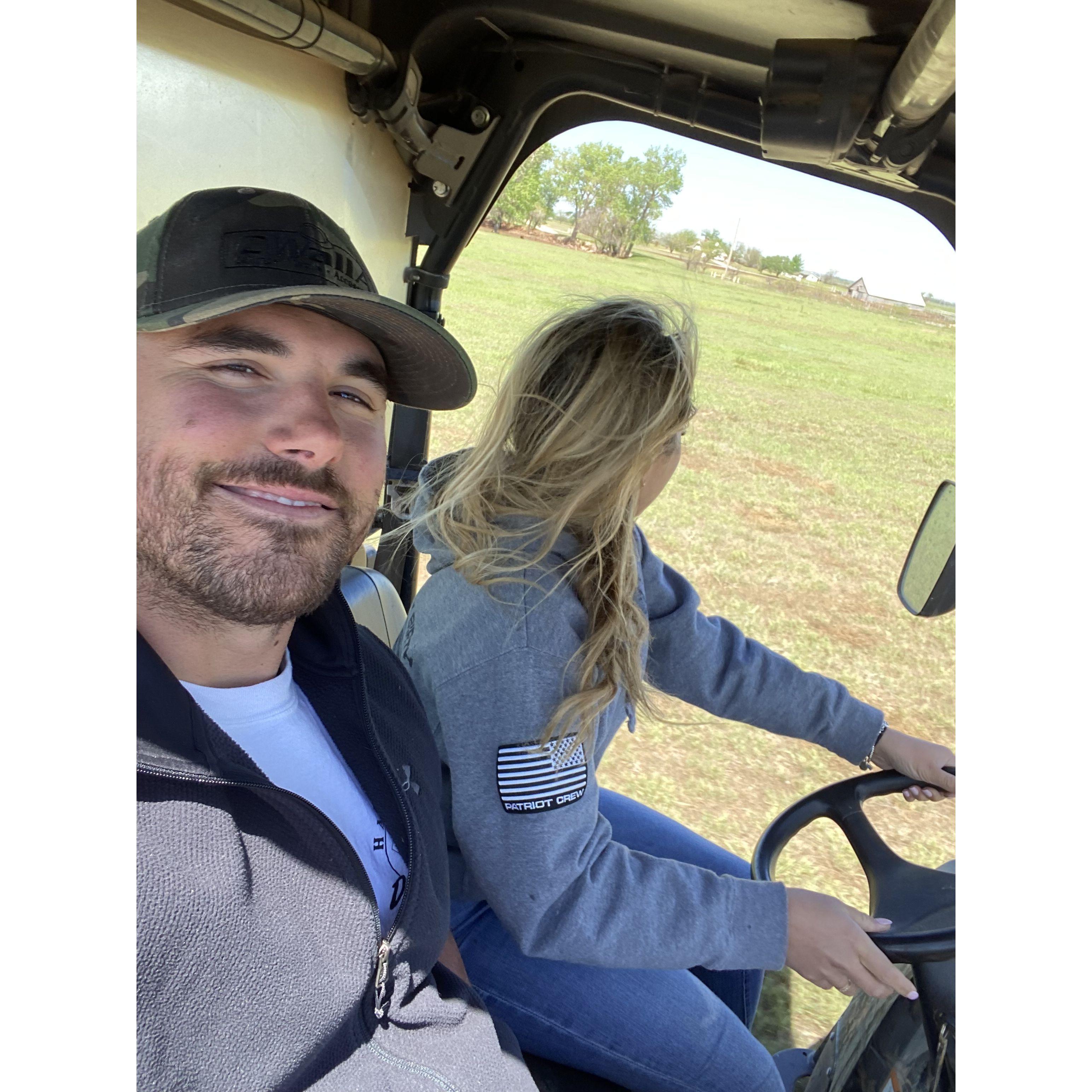 Jenn showing Jeff Papa's property