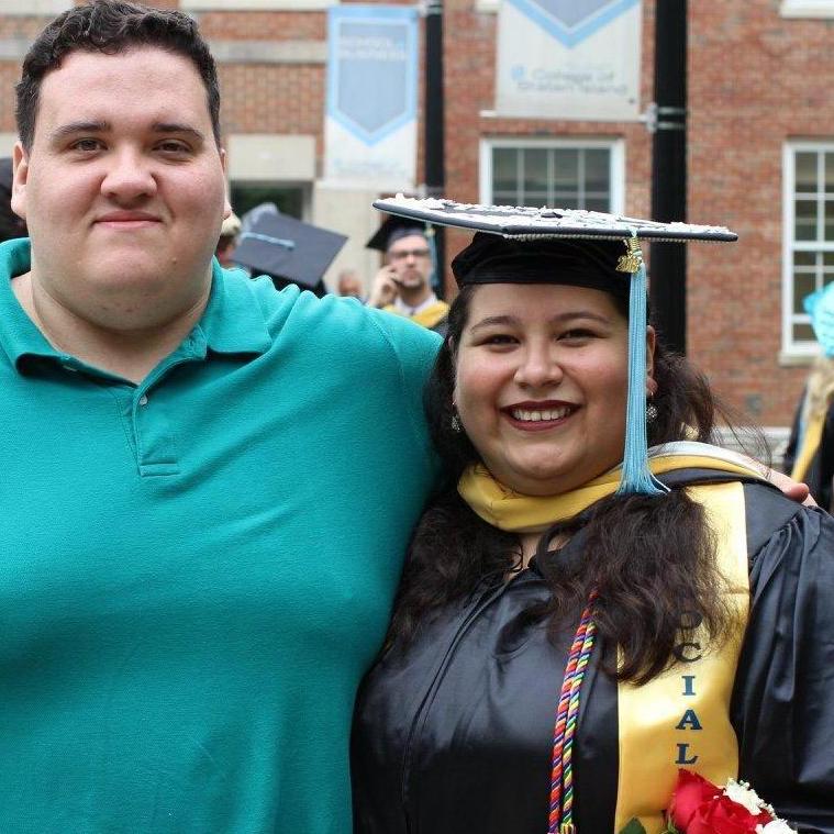Erica graduated with her Masters in Social work in May 2018 after working full time and going to school part time over 3 years! She cannot imagine completing that feat without Eddie's constant love!
