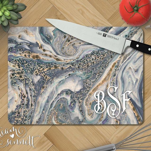 Ocean Marble Personalized Glass Cutting...