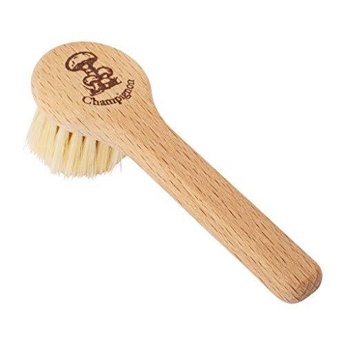 Redecker Natural Pig Bristle Mushroom Brush with Beechwood Handle, Gently and Thoroughly Cleans Mushrooms Without Water, 5 inches, Made in Germany