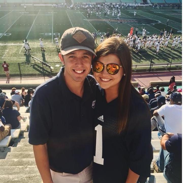 One of the MANY photos of us cheering on our Eagles