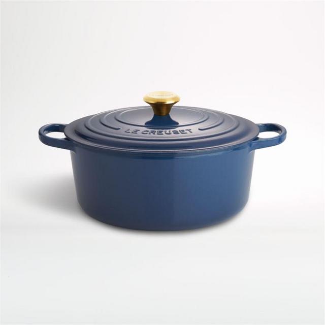 Le Creuset ® Signature 7.25-Qt. Ink Blue Enameled Cast Iron Dutch Oven