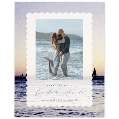 Lavender, Purple Wedding Digital Save the Date - Luve Photo