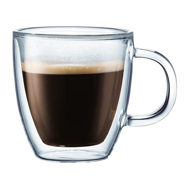 Bodum Bistro Coffee Mug, 10 Ounce (6-Pack), Clear