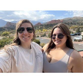 Roadtrip to Colorado. Here we were hiking around Garden of the Gods.