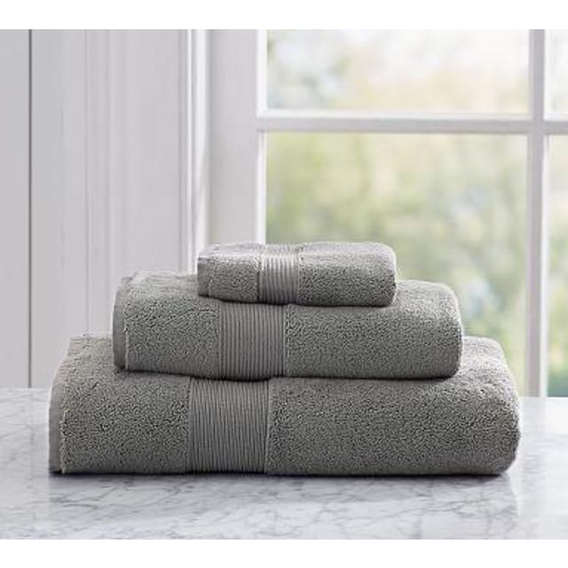 PB Classic Organic Towels, Bath, Flagstone