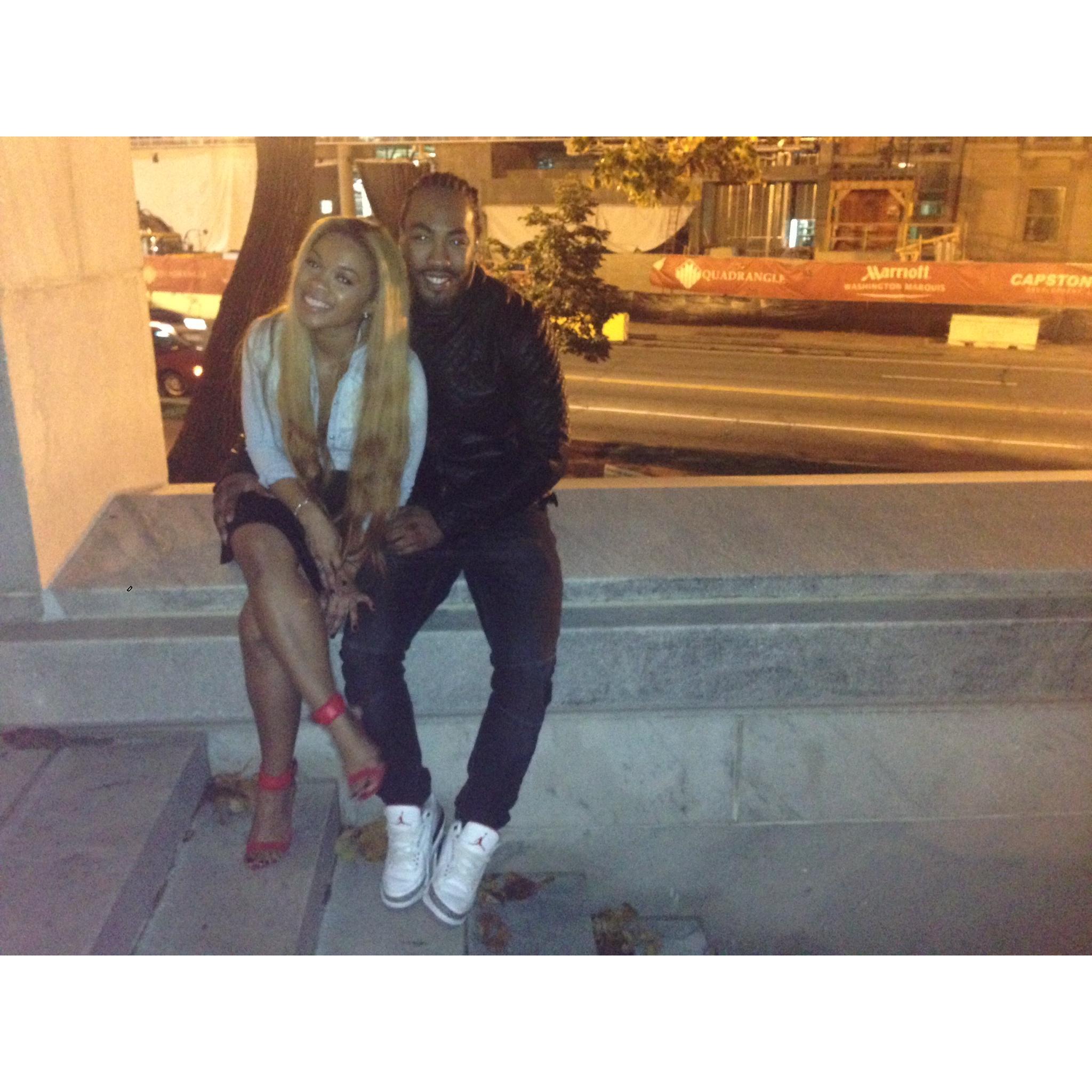 Fun fact, our birthdays are 6 days apart! Since the beginning we have been celebrating our birthday together. This was in DC on Oct 29 (Brandon's Birthday) in 2013.