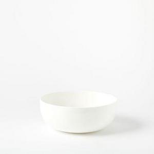 Rim Small Serve Bowl, White