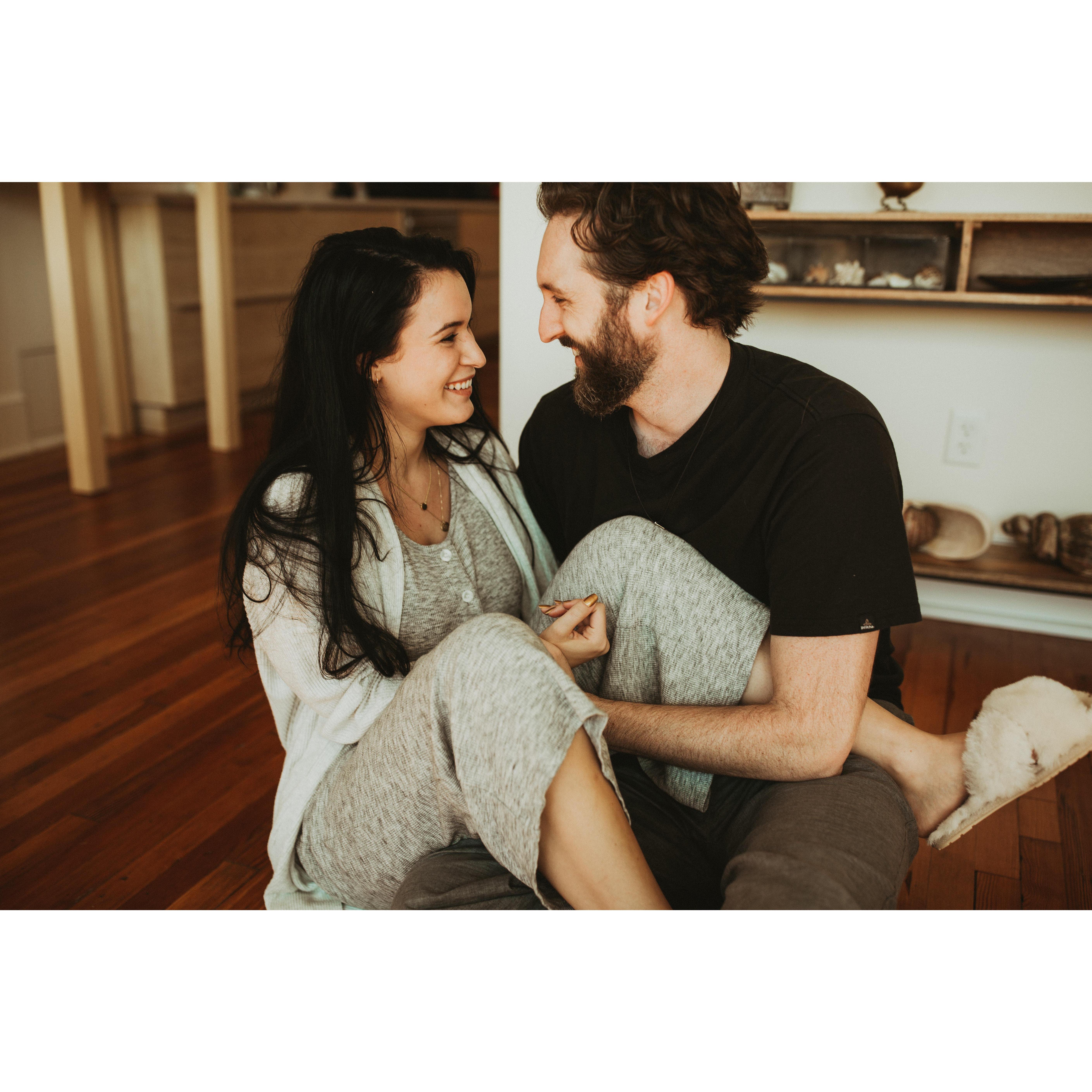 Our engagement photo shoot in Asheville, North Carolina October 2020
