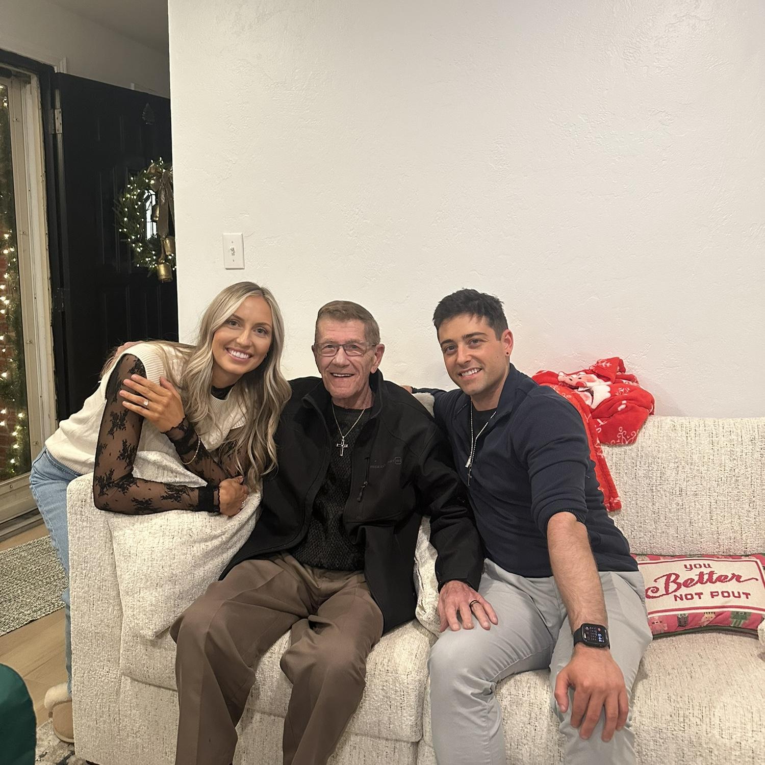 Shane’s pap with us the night we got engaged! So glad he was able to be there for such a special moment!