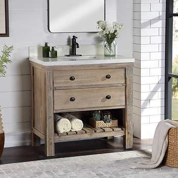 Elbe Rustic 36" Vanity Single Sink Vanity By Northridge Home