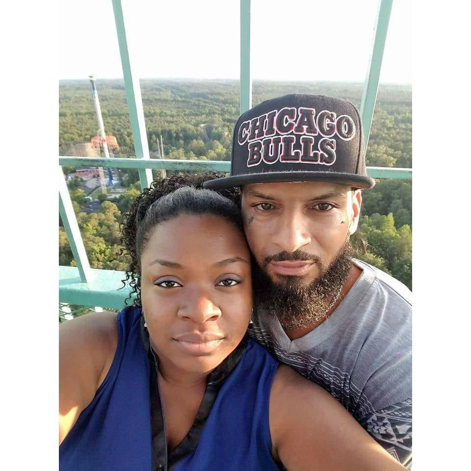 On top of the Eiffel Tower at Kings Dominion.