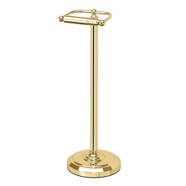 Home Accents Brass Toilet Tissue Holder, 22" H