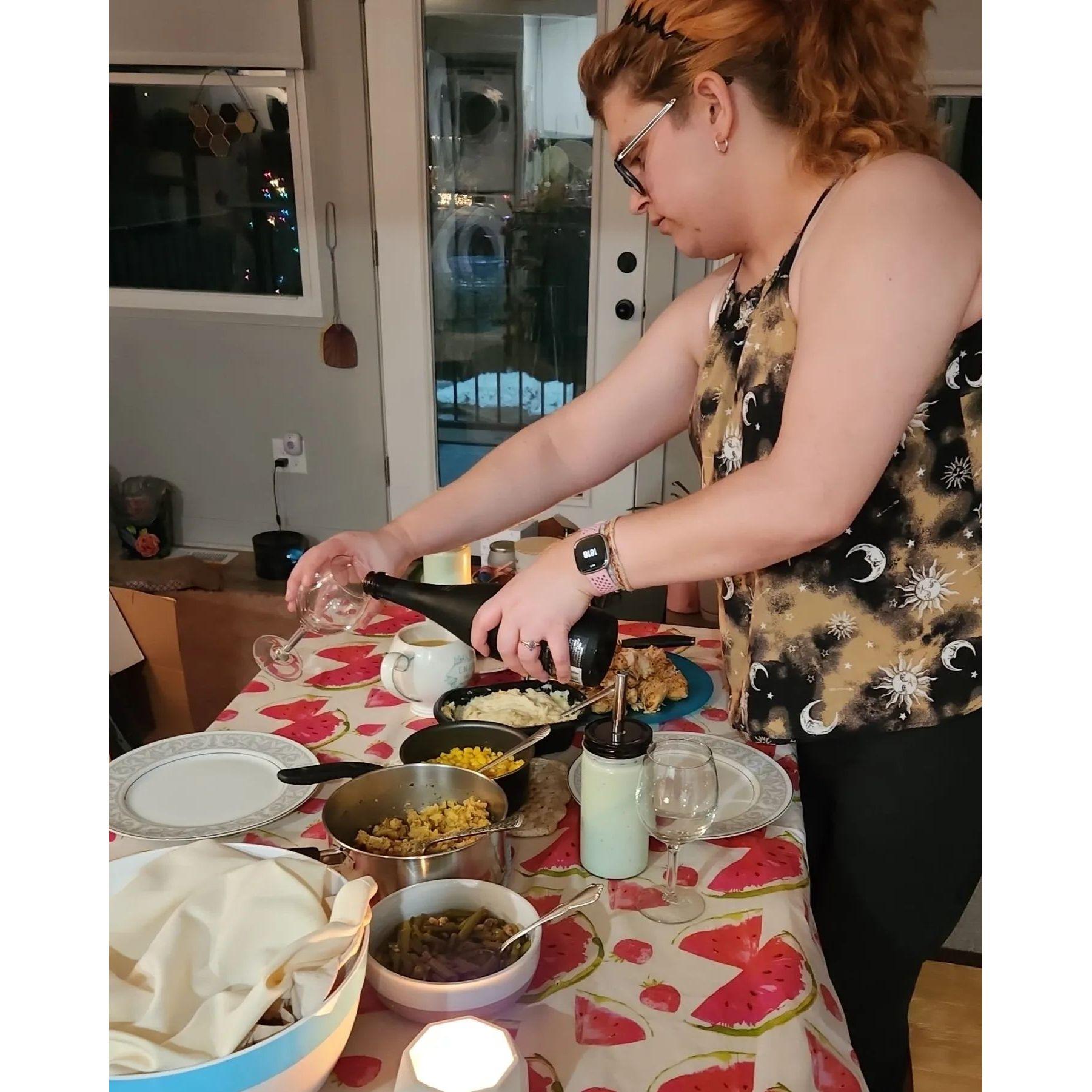Making Christmas dinner in the apartment 2022
