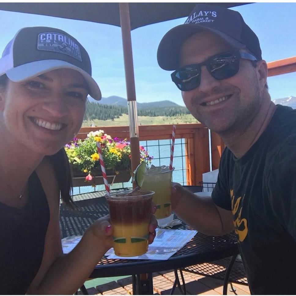 Lake Dillon Tiki Bar - A special place for the Boston family, and now for Kirsti & Kevin as well (Kirsti said I love you for the first time at Lake Dillon)