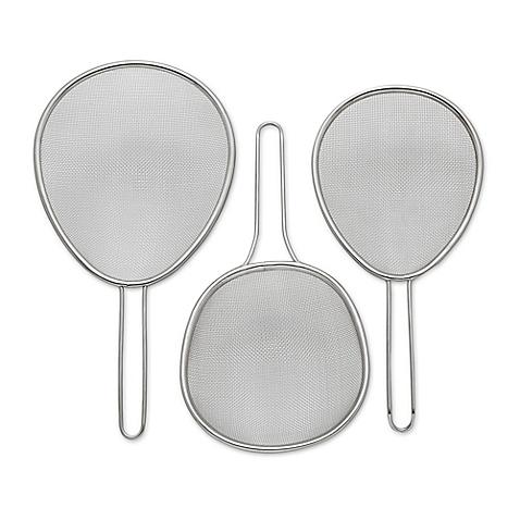 Sabatier Stainless Steel Mesh 3-Piece Strainers Set