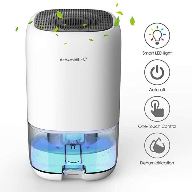 ALROCKET Dehumidifier 35oz(1000ml) Small Dehumidifier for 2100 Cubic Feet (260 sq ft) Portable and Compact Ultra Quiet for Home, basements, Bedroom, Bathroom, Garage, Wardrobe, RV