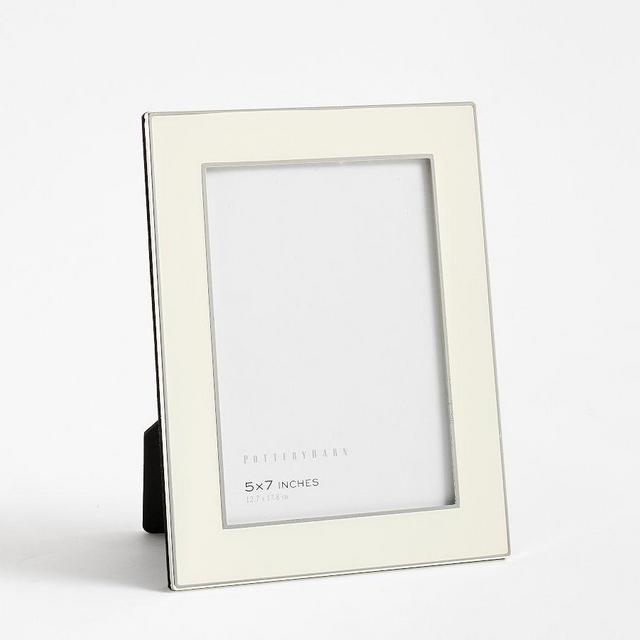Enamel Frame, 5"X7"- White