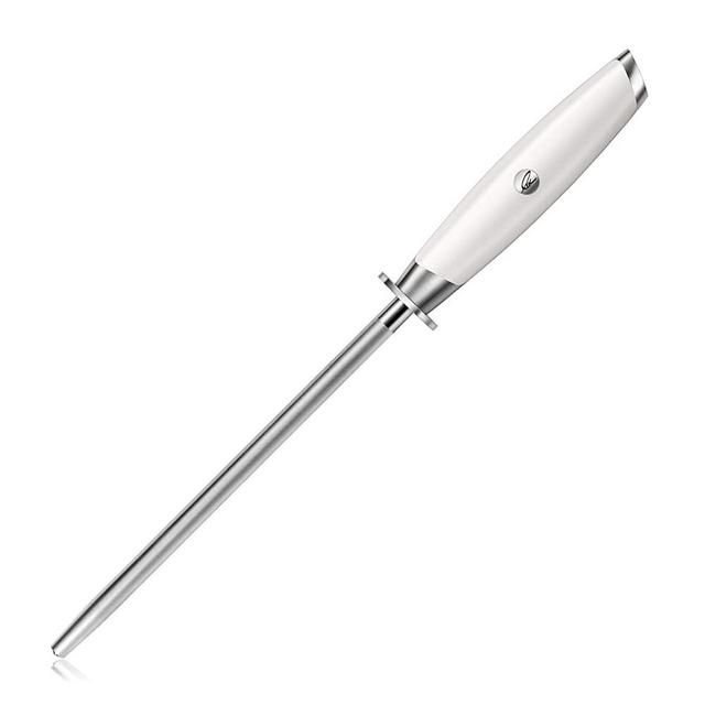 Cangshan Thomas Keller Signature Collection, Diamond Coated 8-Inch Honing Steel, White