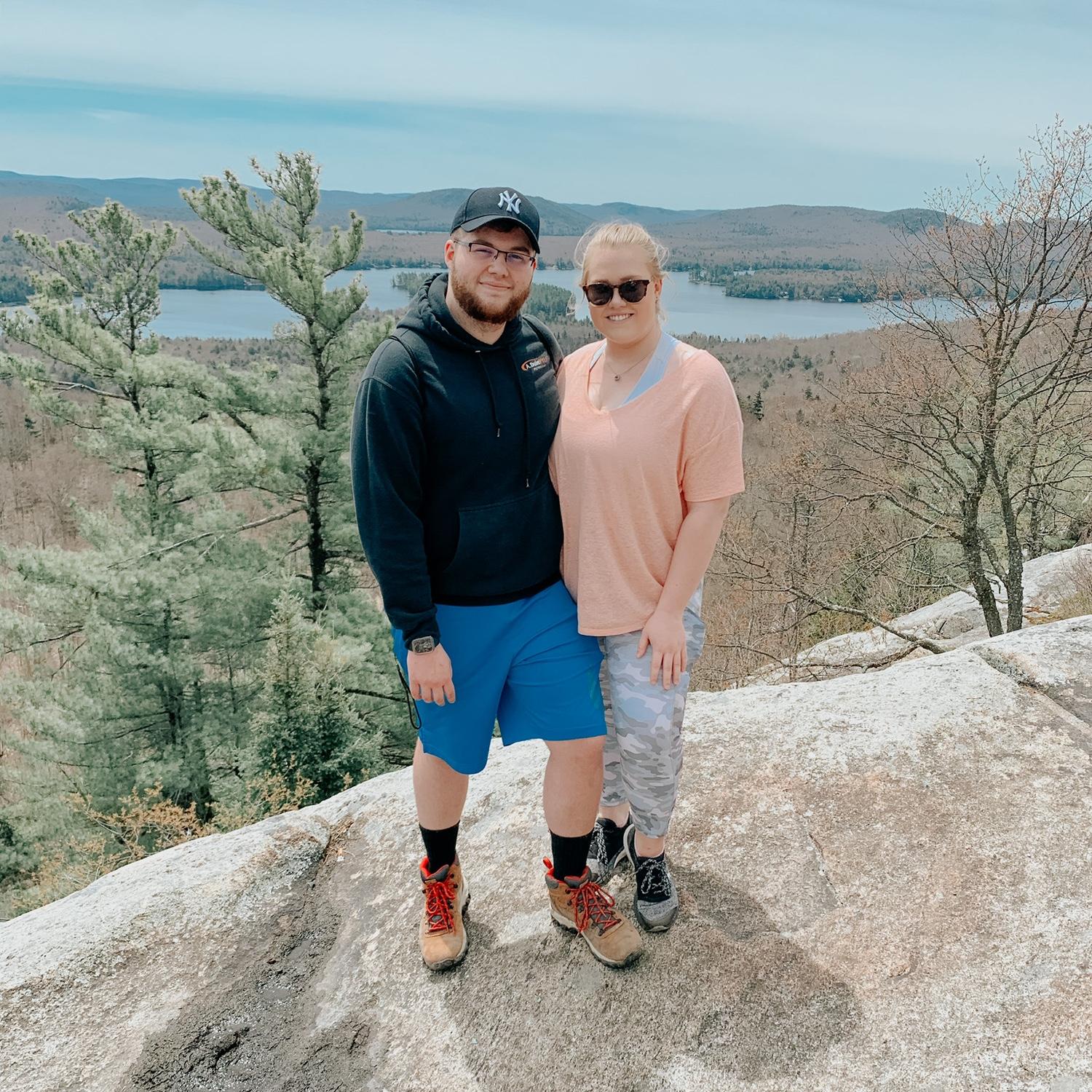 Hiking up Bald Mountain