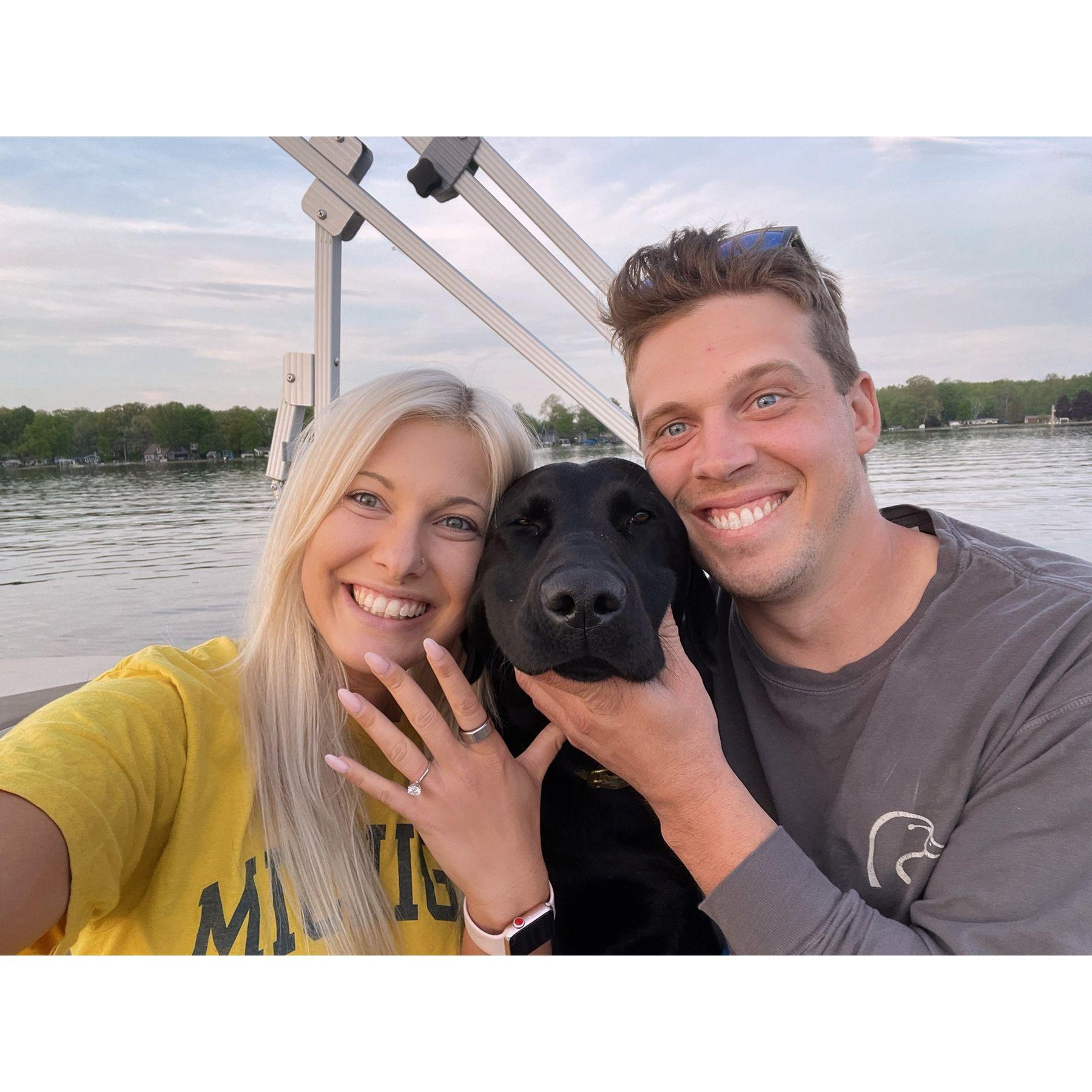 The day we got engaged!