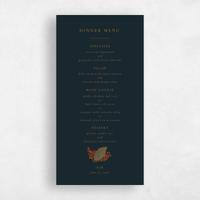 Blue Wedding Menu - Elody