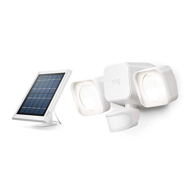 Introducing Ring Solar Floodlight – Outdoor Motion-Sensor Security Light, White (Ring Bridge required)