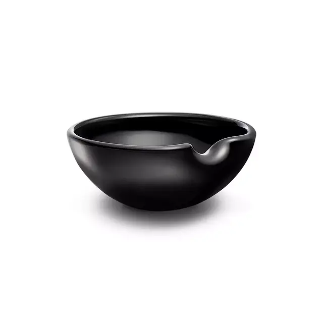 Elsa Peretti® Thumbprint Bowl in Black Venetian Glass