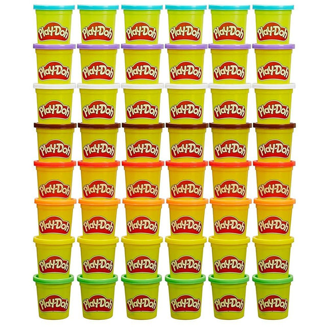 Play-Doh Bulk Pack of 48 Cans, 6 Sets of 8 Modeling Compound Colors, Perfect for Halloween Treat Bags, Party Favors, Arts & Crafts, 3oz, Preschool Toys 2+ (Amazon Exclusive)
