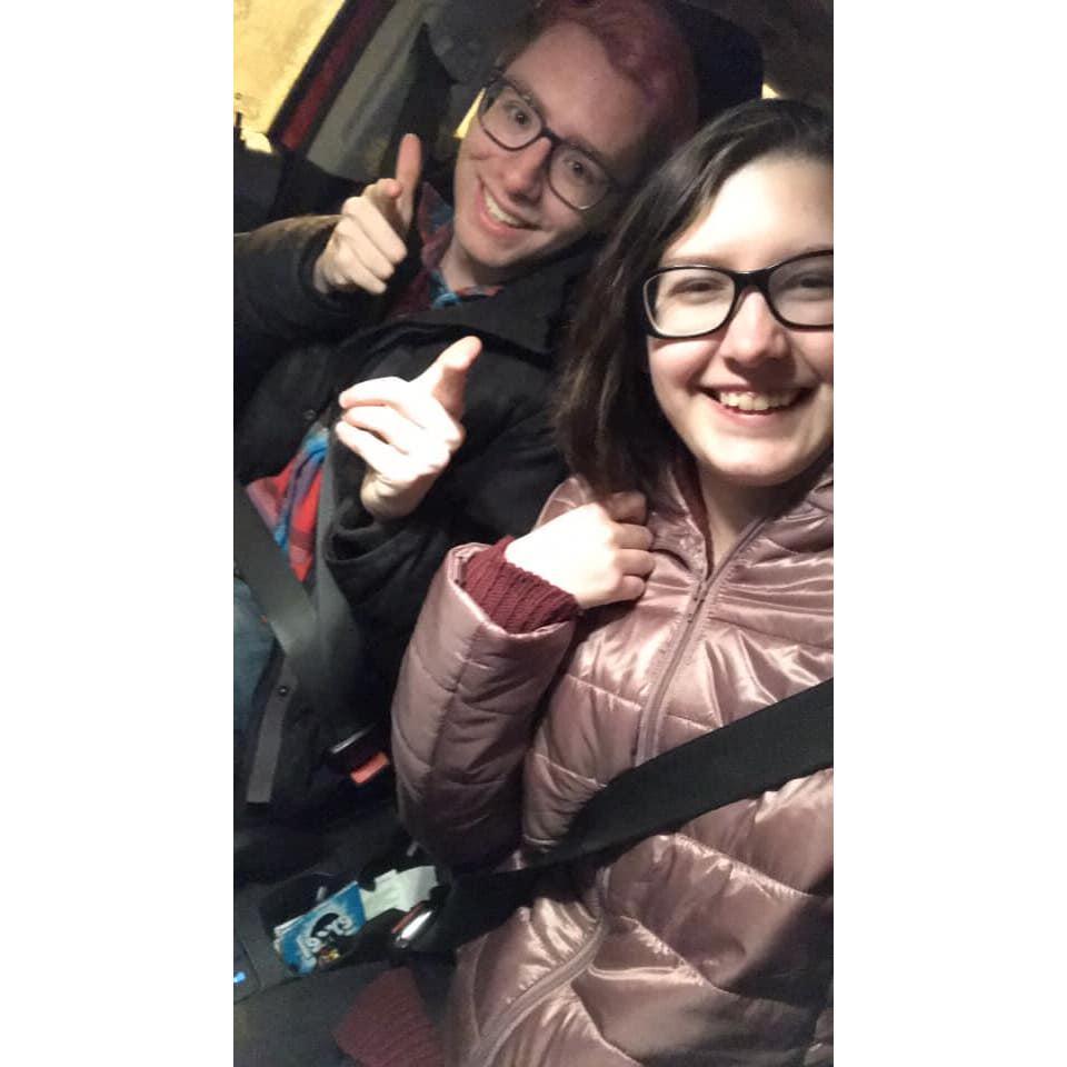 This was taken right after Lexi landed in Winnipeg for the first time and we got to meet in person!