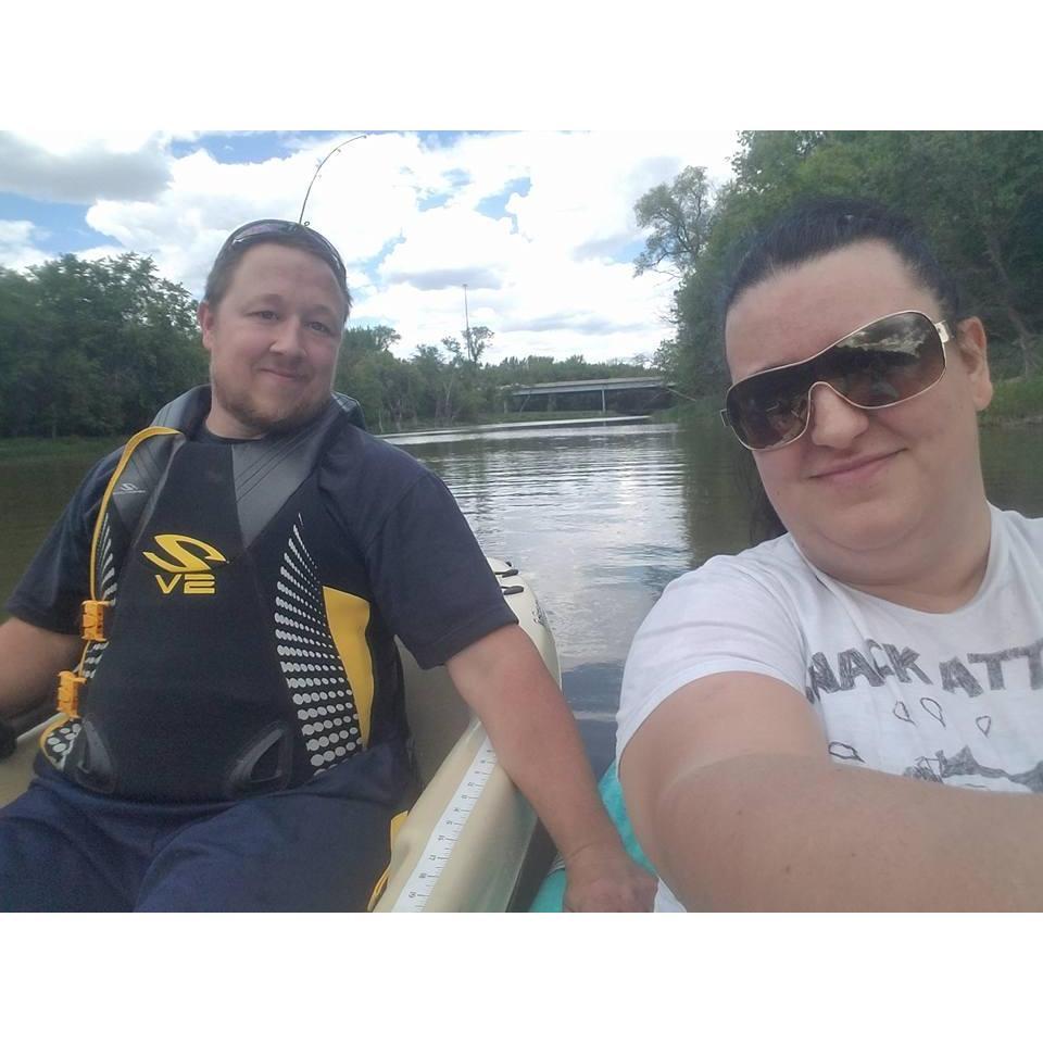 Our new kayaks we got for the summer of 2017. We now each have our own. :D