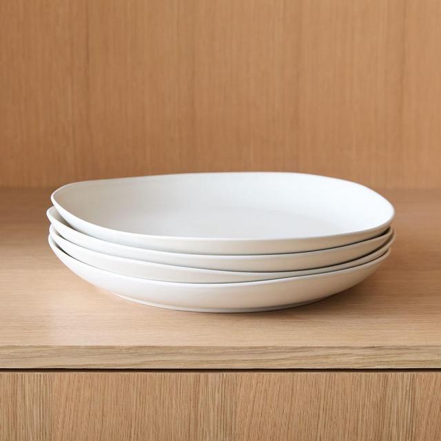 Organic Matte Stoneware Dinnerware Collection Dinner Plate Stoneware Set of 4