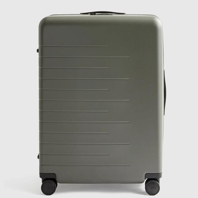 Expandable Large Check-In Suitcase - Olive