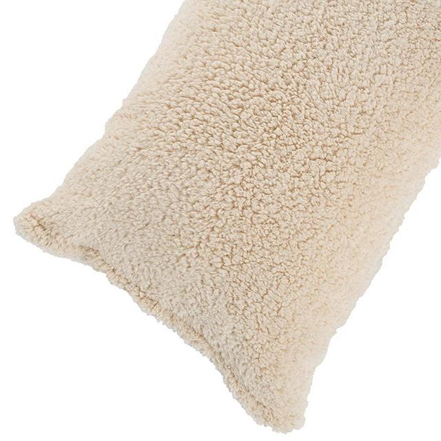 Body Pillow Cover. Sherpa with side zipper by Lavish Home – 18 ”x52” (Ivory)