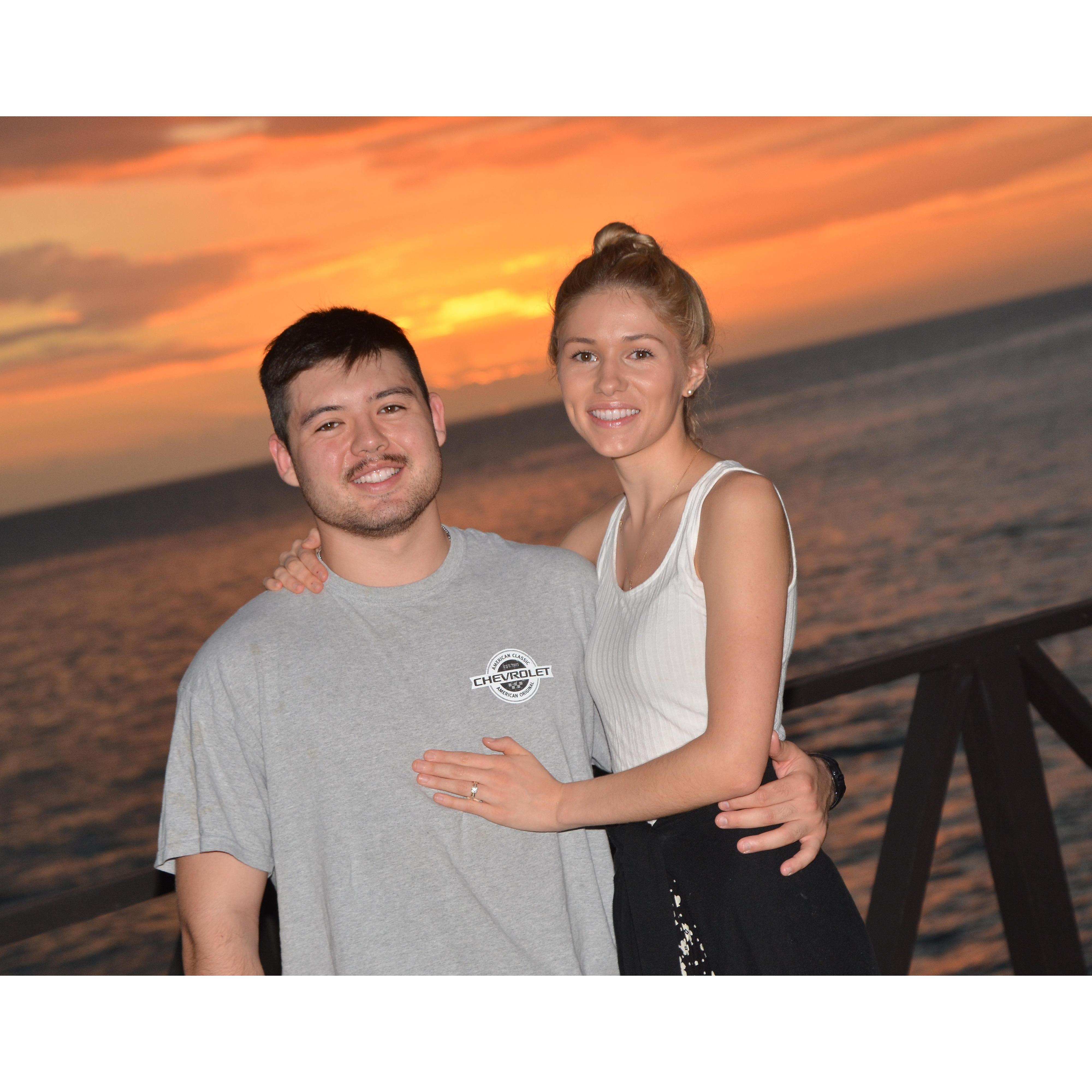 Right after Kris proposed :) Jamaica December 2018