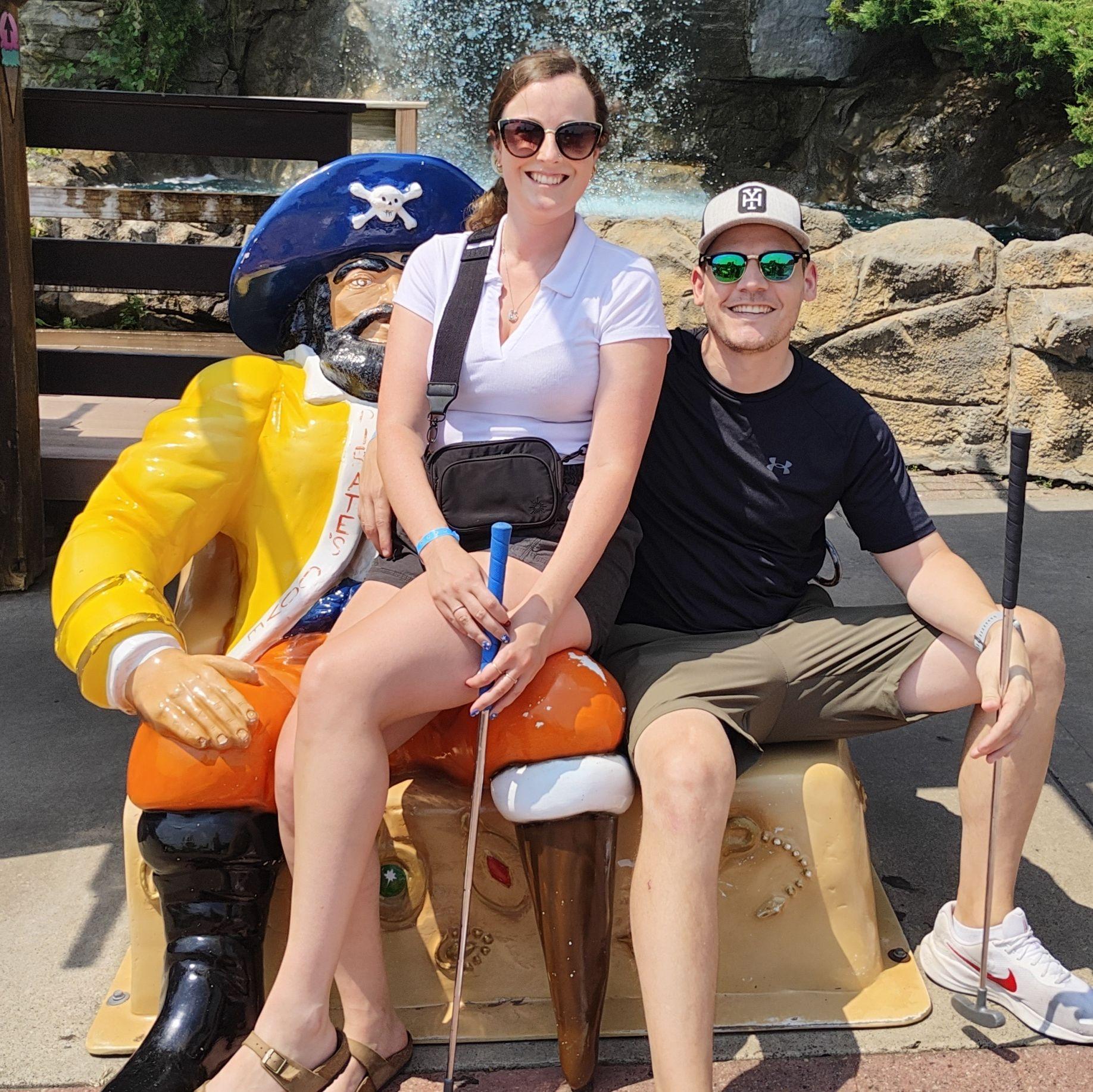 Stopping at every mini golf course we see.