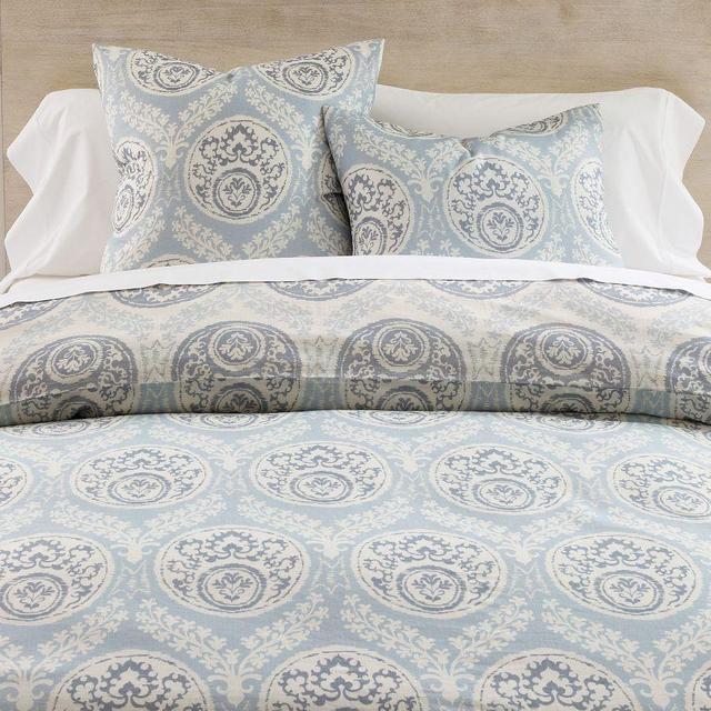 Lena Medallion Duvet Cover, Blue Multi, Full/Queen