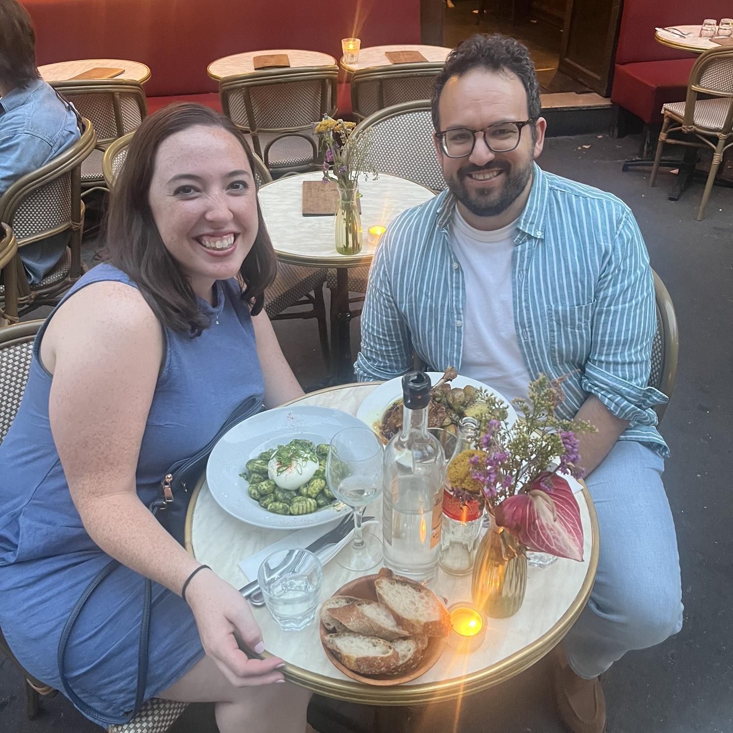 Our first meal in Paris