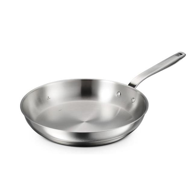 Tramontina Tempo Tri-Ply Base Stainless Steel 12-Inch Large Frying Pan, Induction-Ready Skillet, Oven-Safe, Dishwasher-Safe