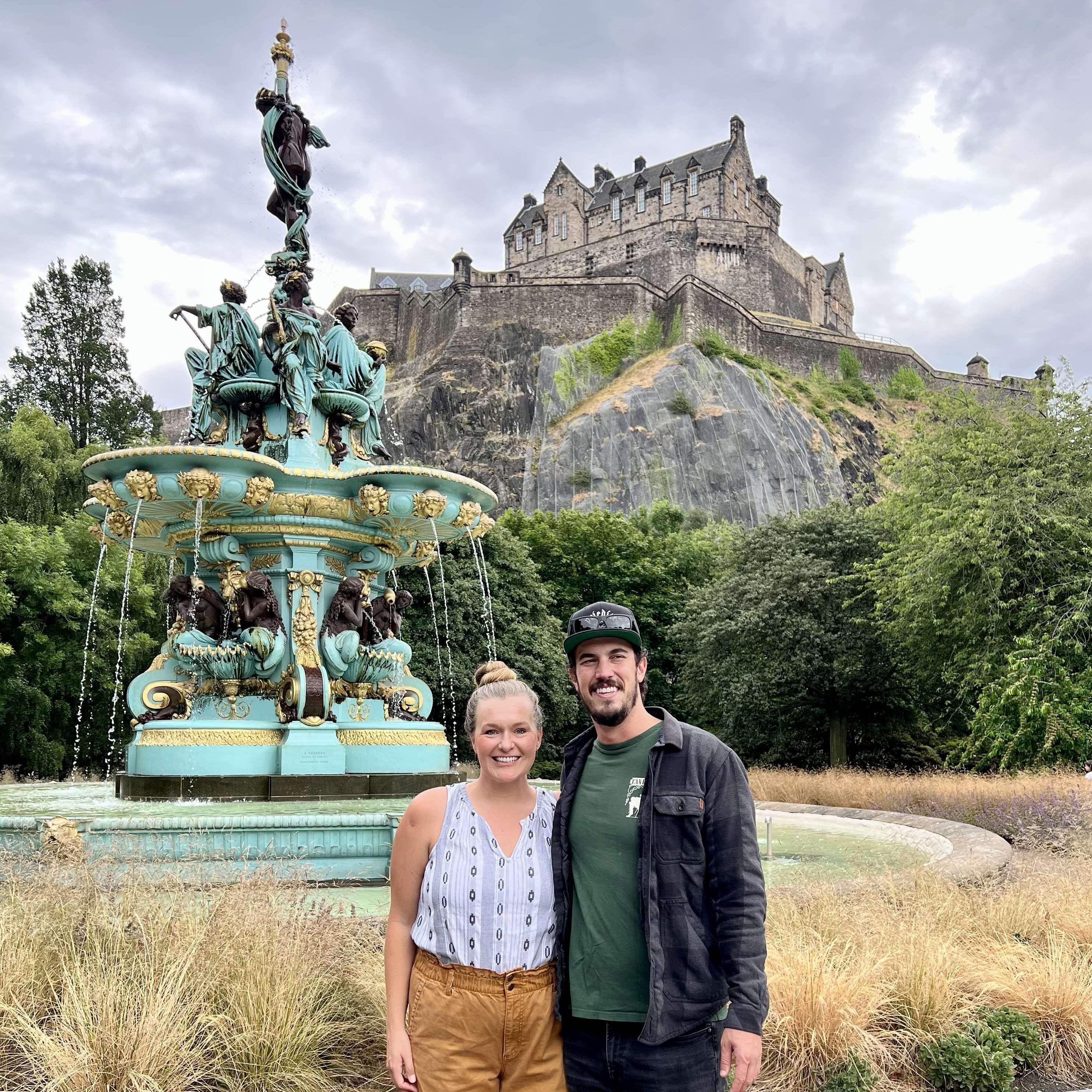 In front of Ross Fountain - Edinburgh 2022
