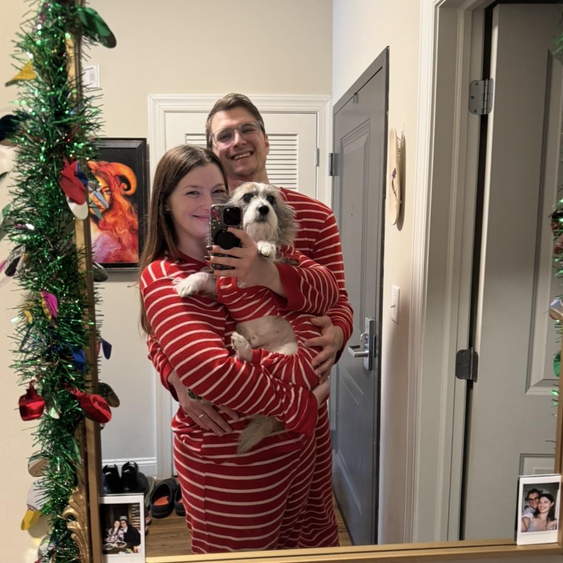 Christmas pajamas, December 2024