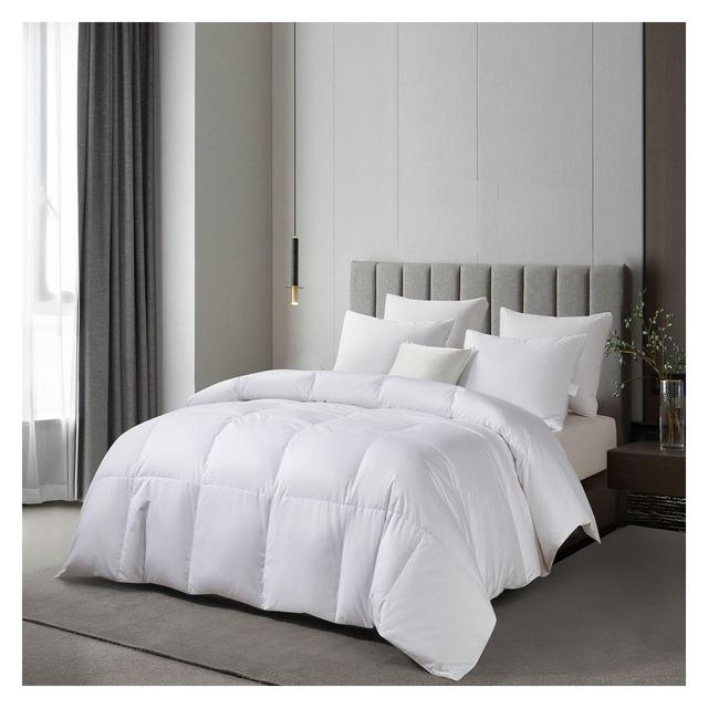Martha Stewart White Duck Down and Feather King Comforter in White