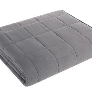 L'AGRATY Weighted Blanket I 88"x104" 25lbs (Light Grey)